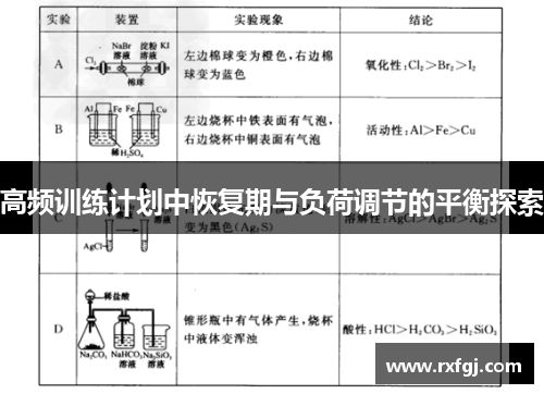 高频训练计划中恢复期与负荷调节的平衡探索
